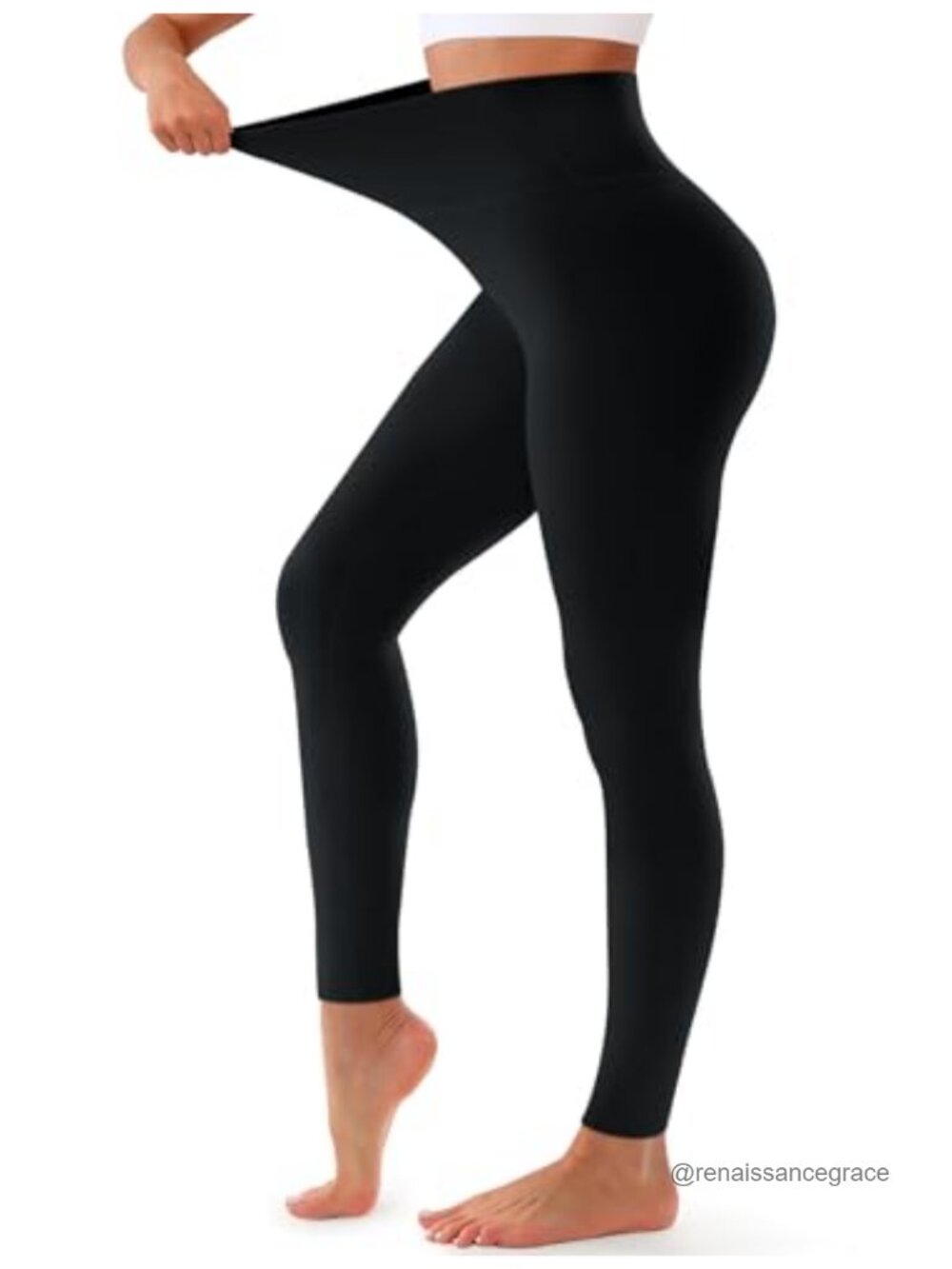High Waisted Tummy Control Leggings Non See Through Soft Yoga Pants for Women